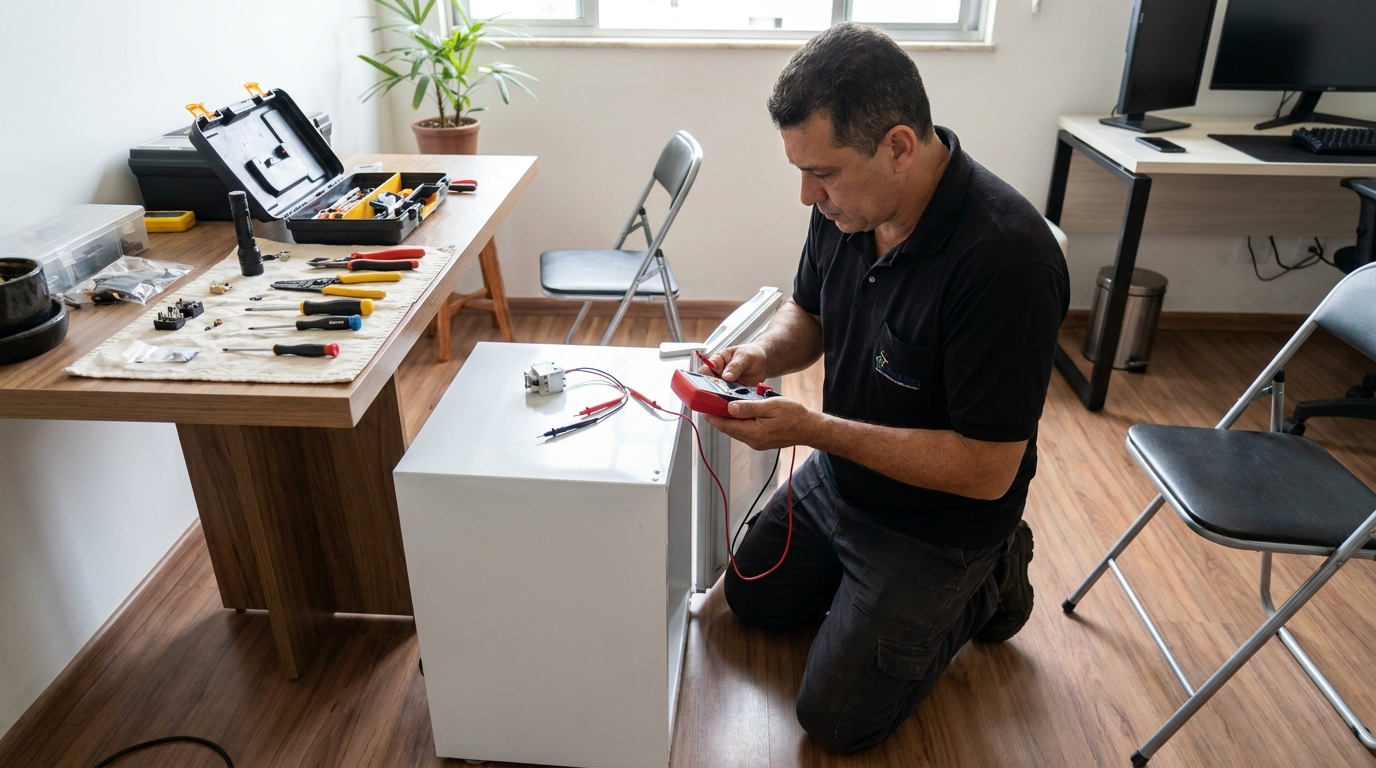 Reparo da placa eletrônica de frigobar em Cascavel‑PR